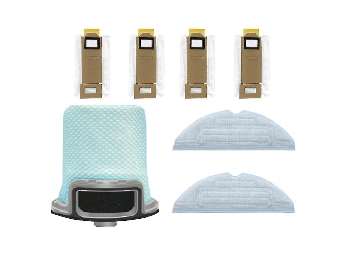 7 bolsas para polvo y mopa con filtro frontal para Xiaomi Roborock T7 S7