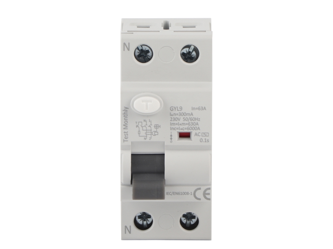Disyuntor Gyl9 2p 230v 50/60hz Ip20 Protector De Fuga Eléctrica