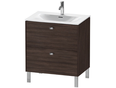 Pedestal de lavabo DURAVIT Brioso vertical 72,0 x 47,9 cm 2 cajones cajón superior incl. recorte de sifón y delantal para lavabo Viu 234473