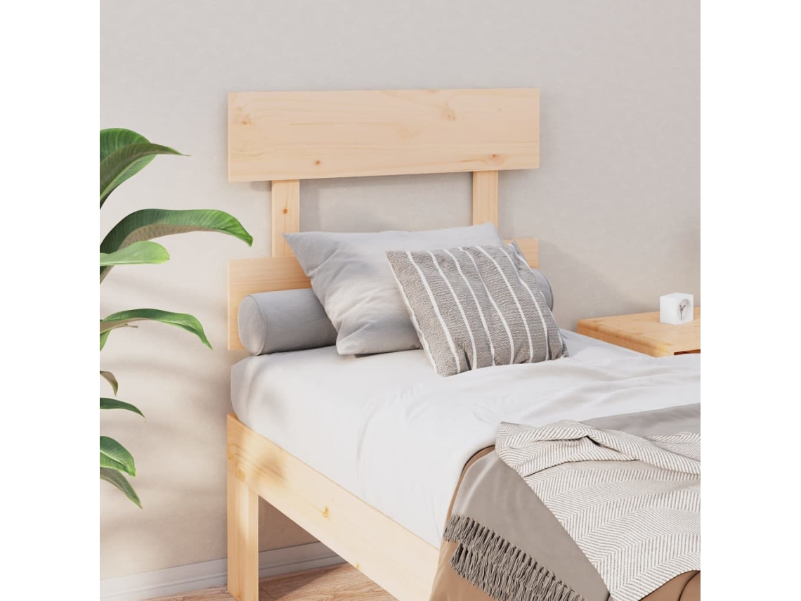 Cabecero De Cama Madera Maciza De Pino 78,5x3x81 Cm