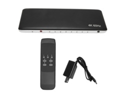 Tecla De Interfaz Multimedia Hd 2.0 7 En 1 Con Salida, Compatible Con 4k 60hz Hdcp 2.2 Y Control Remoto.