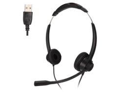 Auriculares Telefónicos Usb Con Cancelación De Ruido, Binaurales, Cable Y Micrófono Para Oficina