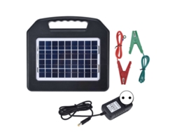 Cargador solar portátil para cerca eléctrica de 5 W y 32 km de alcance.