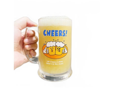 Taza XGF Beber cerveza Hermanos Cerveza de cristal Taza Grande Capacidad Curación linda Copa de agua Bebida Cerveza Taza de café Taza de café de la...