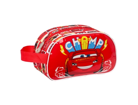 Neceser Escolar Cars Let's race Rojo Blanco (26 x 15 x 12 cm)