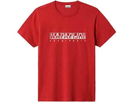 Camiseta de Hombre NAPAPIJRI Sallar Nautica Rojo (2XL)