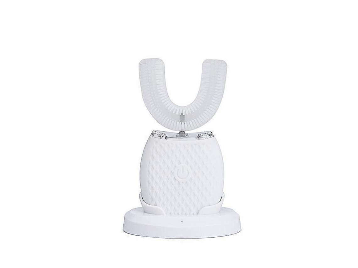 Cepillo de dientes eléctrico GOKOCO, en forma de U, de fácil uso, con inducción ultrasónica, carga automática y cepillo de silicona.