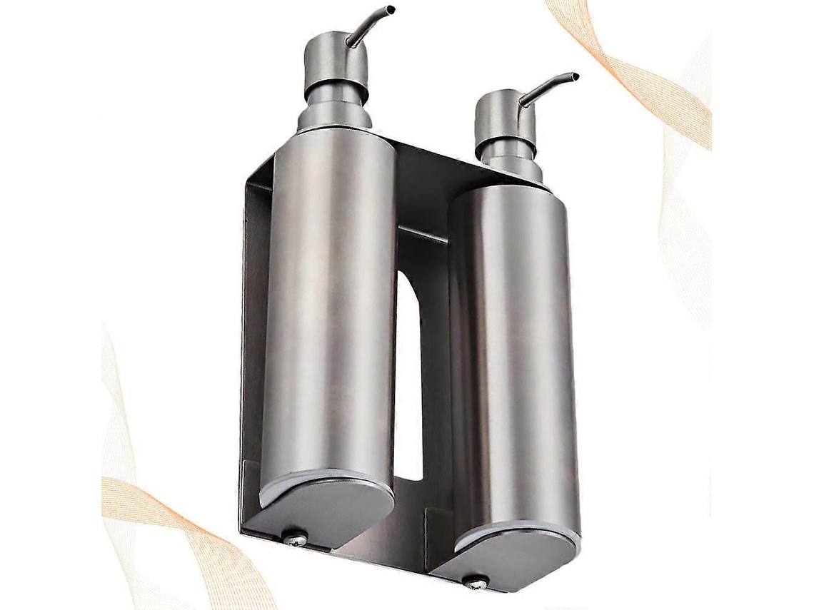 Dispensador de jabón líquido de pared Rosewell con soporte para jabón líquido para baño (1 juego)