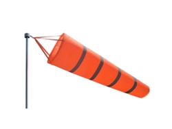 Anemómetro Oxford 210d Para Exteriores Con Franjas Reflectantes, Medición De Viento Portátil De 80/100/150 Cm.