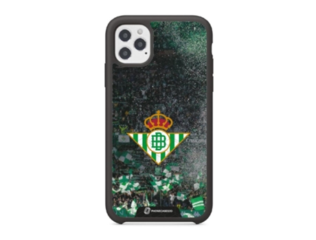 Funda PHONECASES3D iPhone 12 - Oficial Real Betis Fc (Piel Sintética - Negro)