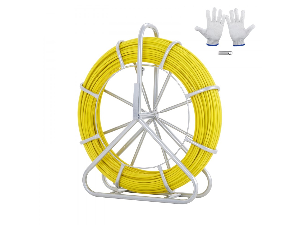 Cinta guía de fibra de vidrio de 200 m para instalaciones eléctricas Tekmaquinas