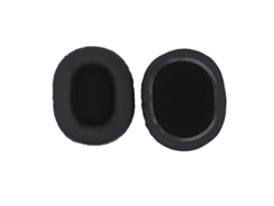 Almohadillas ovaladas Szsmart Premium de 100 x 80 mm, de cuero proteico, color negro (paquete de 2)