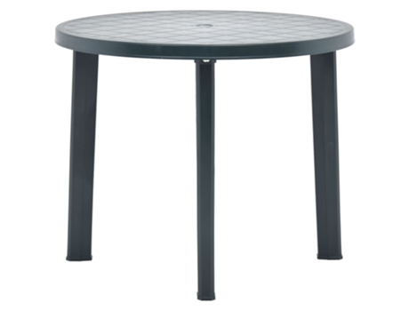 MAISON EXCLUSIVE Mesa de jardín de plástico verde 89 cm
