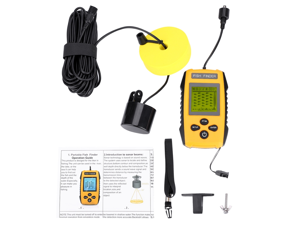 Detector De Peces Portátil Con Pantalla Lcd Y Sensor De Sonar, Accesorio De Pesca Tl88e 100m