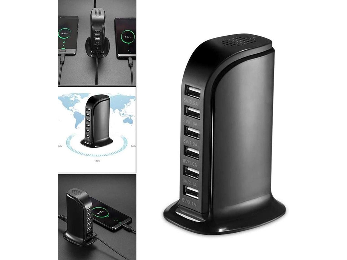 Multi-Port USB Desktop Charging Tower