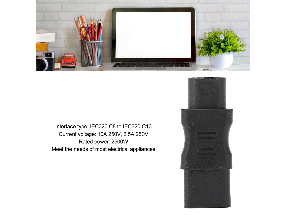 Yncm-4pcs Adaptador De Cable De Energía Iec320 C8 A C13