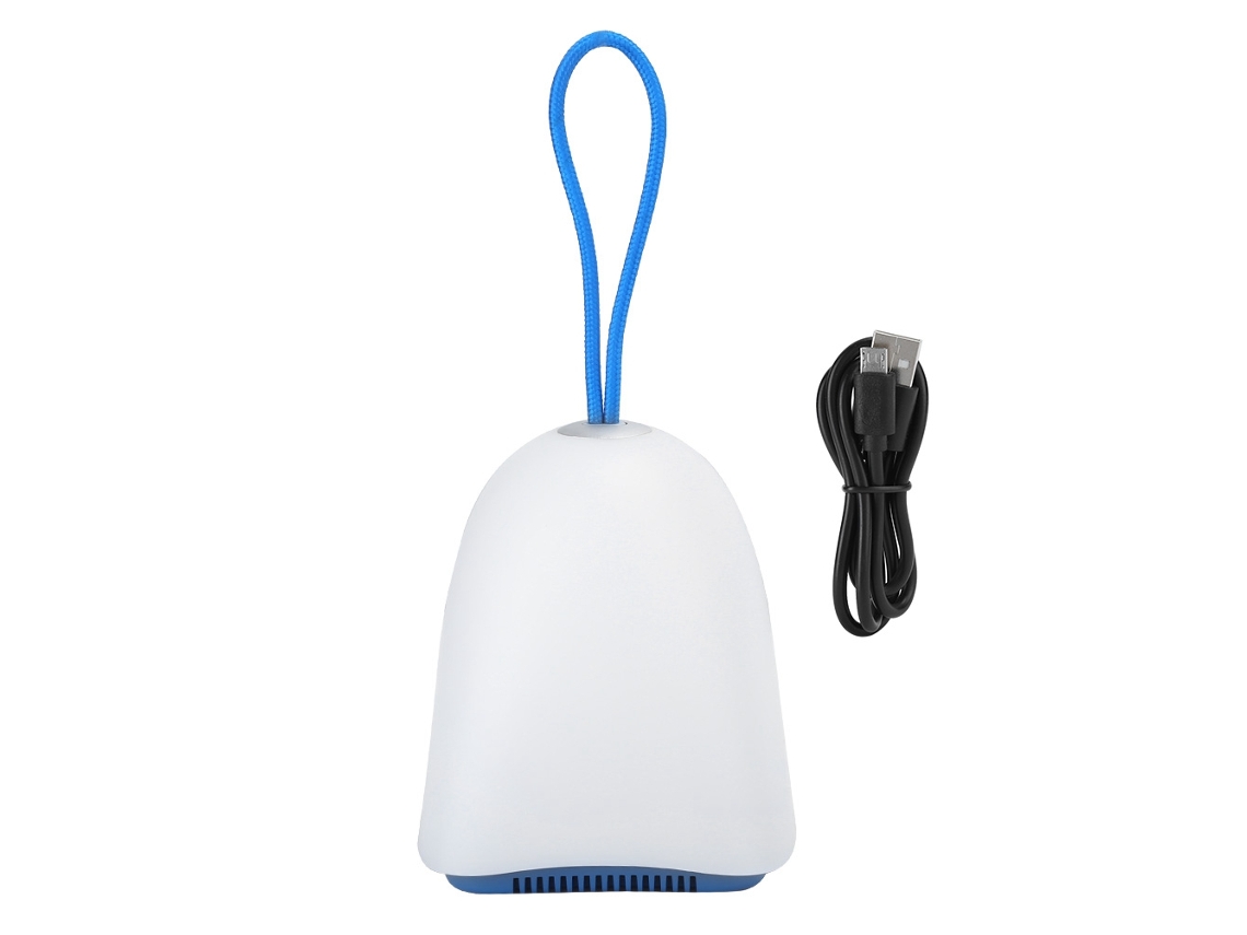 Alto-falante Bluetooth Inteligente Luz Led Noturna 8 Cores Controle Tocador Sem Fio