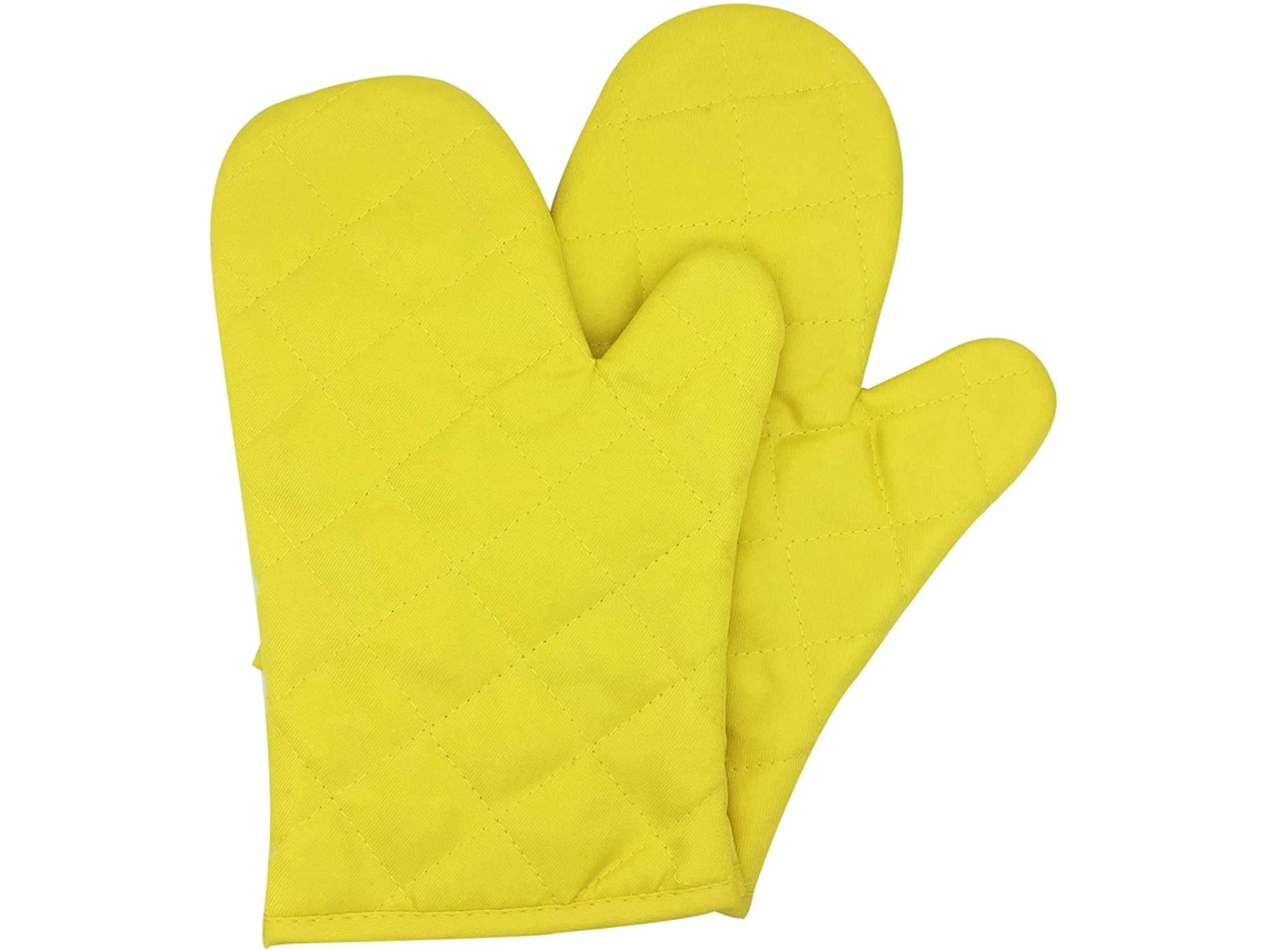 Guantes De Cocina - Resistentes Al Calor - Reforzados - 1 Par - Amarillos