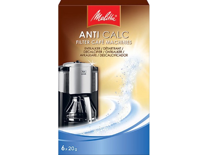 Polvo Anti Calc MELITTA ANTI CALC Filter, 6 x 20g