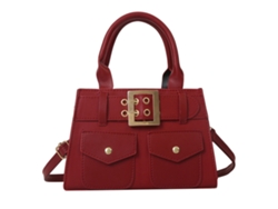 Bolso De Moda Para Mujer De Piel Sintética, Versátil, De Gran Capacidad, Bolso De Hombro Para Ir De Compras O Al Trabajo, Color Rojo.