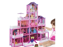 Kit De Construcción De Casa De Muñecas Para Niñas, 278 Piezas, Castillo Para Armar.