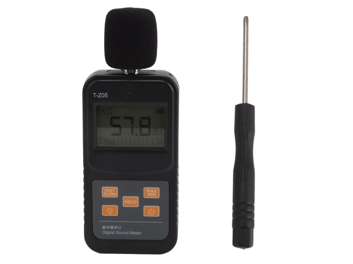 Sonómetro Digital De 30-130 Db Con Sensor Inteligente, Bloqueo De Máximos/mínimos Y Modo Nocturno.