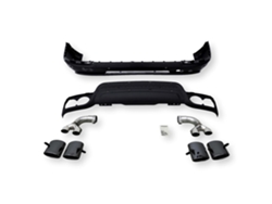 Difusor Tylny Heico para Volvo XC90 2024-2025 con puntas de escape T8