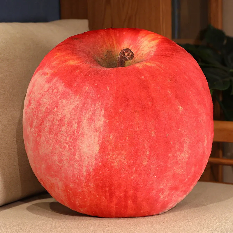 (manzana 40 Cm) Almohada Para Adultos, Cojín, Cojín De Asiento, Cojín De Respaldo, Serie Frutas Simuladas