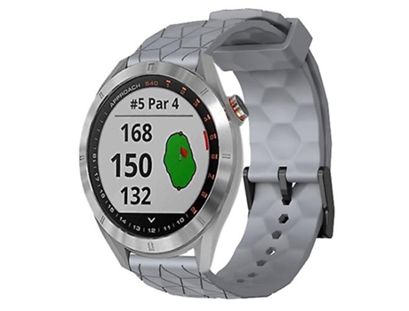 Correa De Reloj Inteligente Para Garmin Approach S40, Banda De Reloj De Silicona De Color Sólido Gris Con Patrón De Fútbol De 20Mm VENISYMLIS