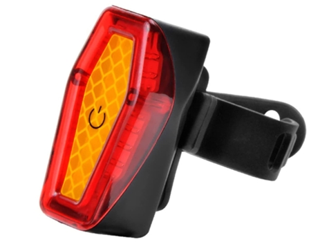 Luz trasera de bicicleta Luz trasera de bicicleta con carga USB Luz trasera LED Brillante Impermeable Para-Negro ENZONS