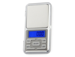 Báscula digital para joyería, plataforma de acero inoxidable, minibáscula portátil de alta precisión para pesaje versátil, pantalla LCD, conteo de piezas.