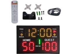 Marcador Digital Electrónico Led De Baloncesto Alimentado Por Batería