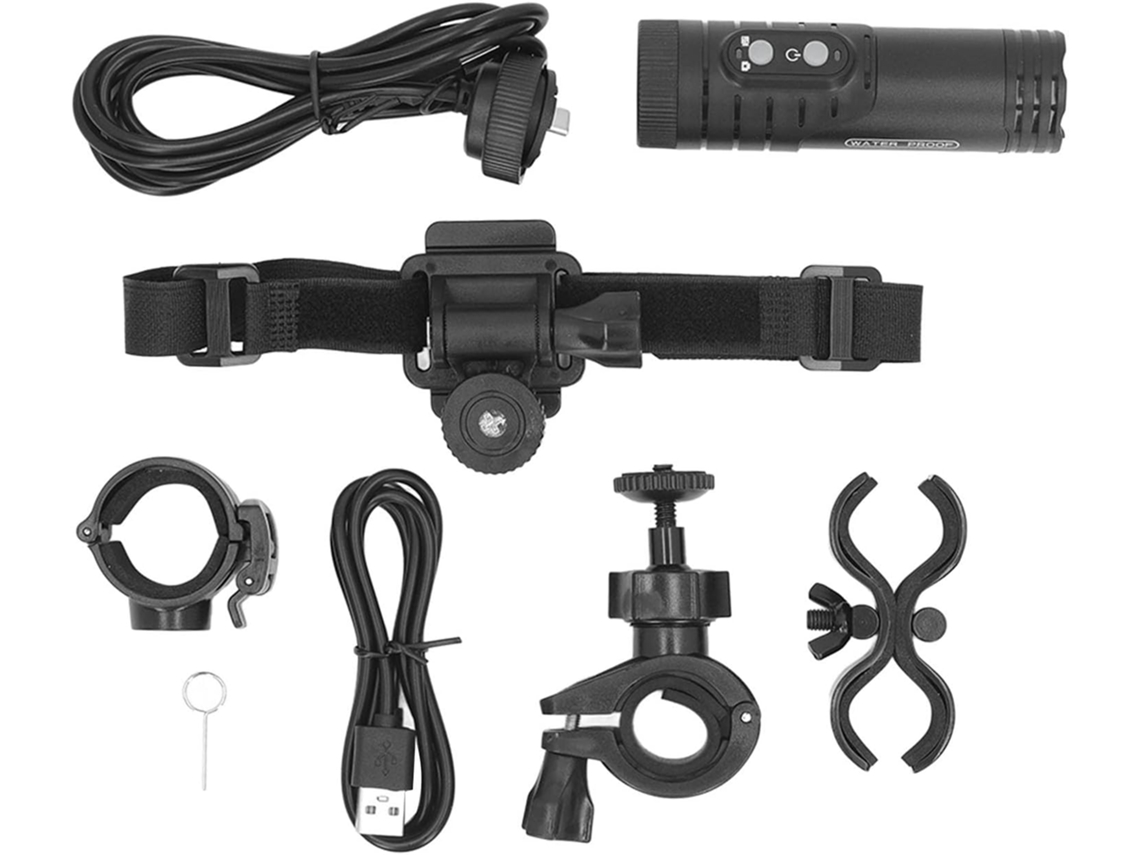 Cámara Para Casco De Motocicleta Hd 1080p De 12 Mp Con Grabación De Video Con Cable Y Alimentada Por Batería.