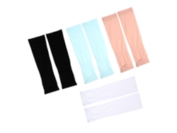 Juego De 4 Pares De Mangas Elásticas De Nailon Para Protección Solar Para Niños Y Niñas.