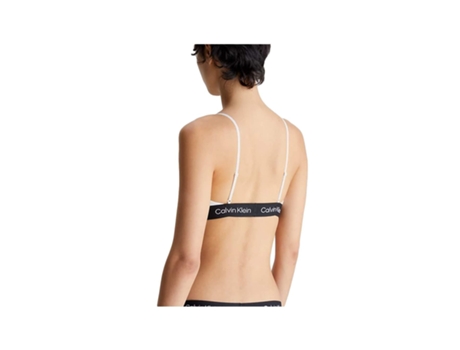 Sujetador de Mujer CALVIN KLEIN Gorge Brassière Ficelle Algodón Blanco (L)