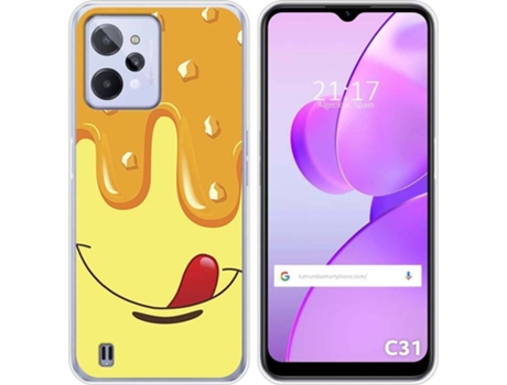 Carcasa para Realme C31 TUMUNDOSMARTPHONE Dibujos Helado Vainilla Multicolor