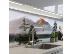 Salpicaderos De Cocina Agua - Paisaje - Montaña - Árboles 250x80 Cm