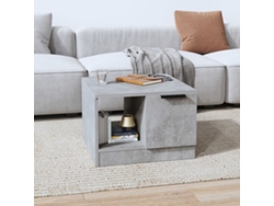 Mesa De Centro Madera De Ingeniería Gris Hormigón 50x50x36 Cm
