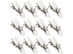Juego 100 Clips Metal Hierro Plateado Decoraciones Navideñas Resistentes Fáciles Instalar Manualidades