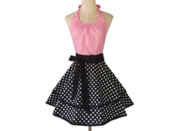 2026da-delantal Vintage Sexy Para Mujer Con Bolsillo Cute Rosa De Algodón Canvas Ajustable