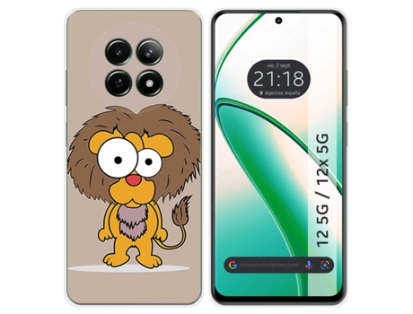 Funda Diseño Leon para Realme 12 5G 12X 5G TUMUNDOSMARTPHONE Silicona Multicolor