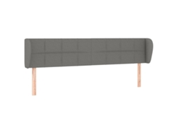Maison Exclusive - Cabecero De Tela Gris Oscuro 183x23x78/88 Cm
