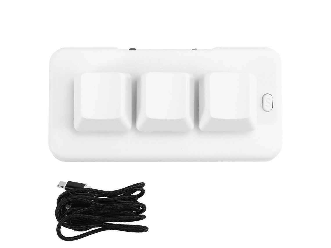 Teclado mecánico programable para juegos MK321U con 3 modos, mini macro y teclado multimedia para juegos. Everley891