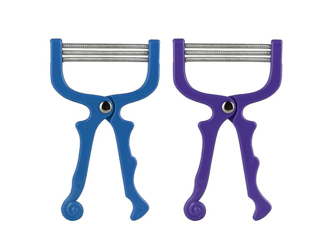 Depiladora Manual De Vello Facial Con Hilo De 2 Piezas (morado + Azul)