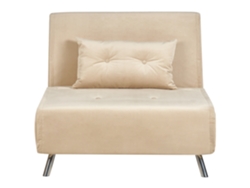 Sofá cama BELIANI Farris de Terciopelo Beige 100x191x89