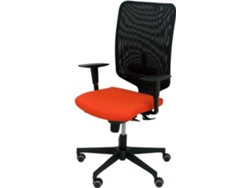 Silla de Escritorio Operativa PYC Ossa N Naranja con ruedas antiarañazos (Brazos Ajustables - Malla)