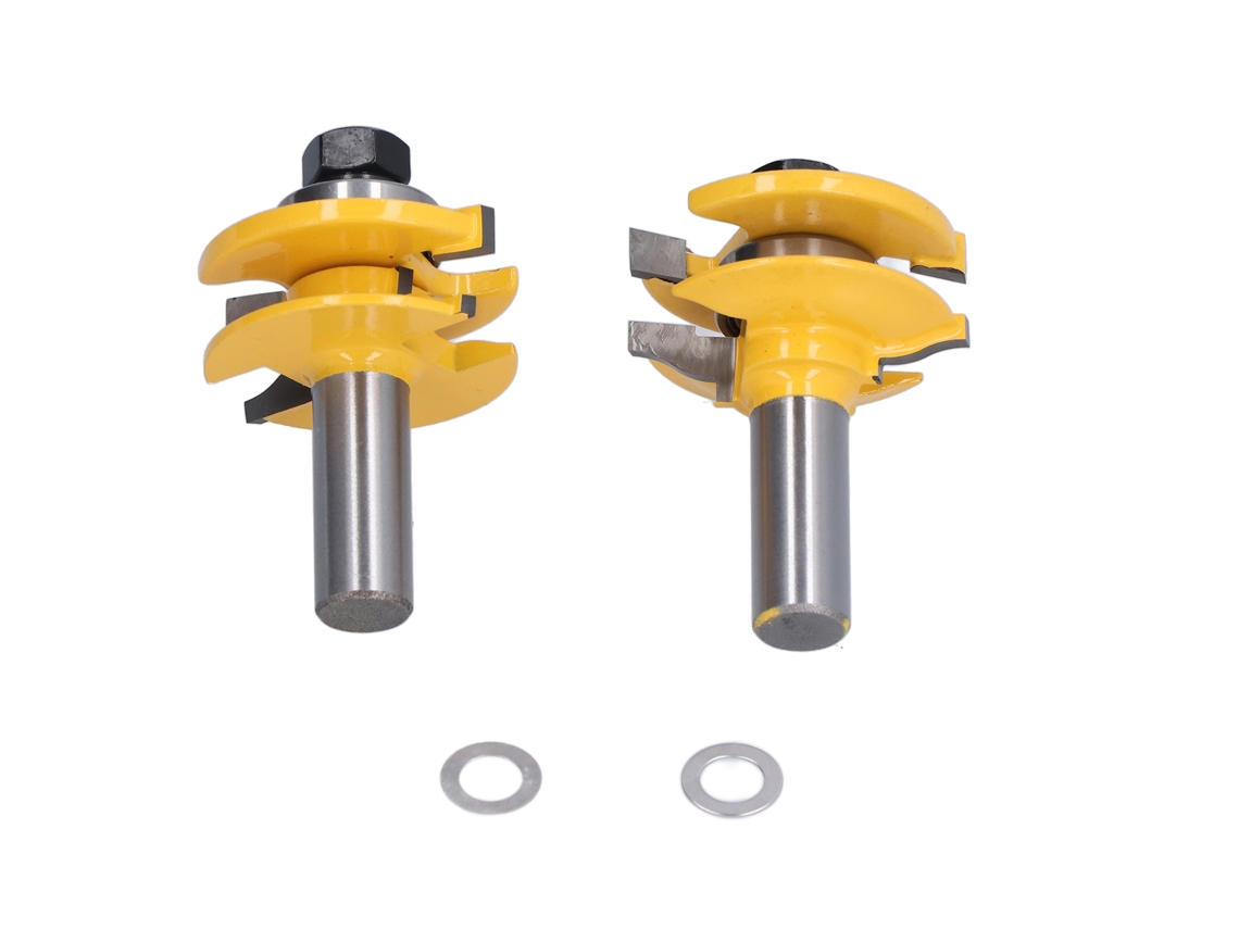 2026velora-2 Piezas Cutter Router Bit 1/2in Shank Para Madera Mecanizado Cnc Mueble Puerta Panel