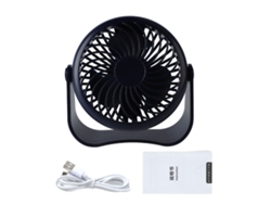 Ventilador De Escritorio Portátil Usb Pequeño, Silencioso, Recargable Y De 3 Velocidades Para El Hogar Y La Oficina.