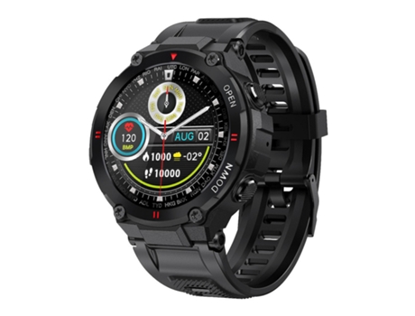 Reloj Inteligente con Monitor de Ritmo Cardíaco Reloj Deportivo con Podómetro Calorías Cronómetro de Sueñonegro BISBISOUS