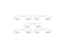 10 Pegatinas Decorativas Para La Cubierta Del Botón Multimedia Del Coche, Compatibles Con Los Modelos Ce Clase W204 Cls Glk C180 E260 (2007-2017).